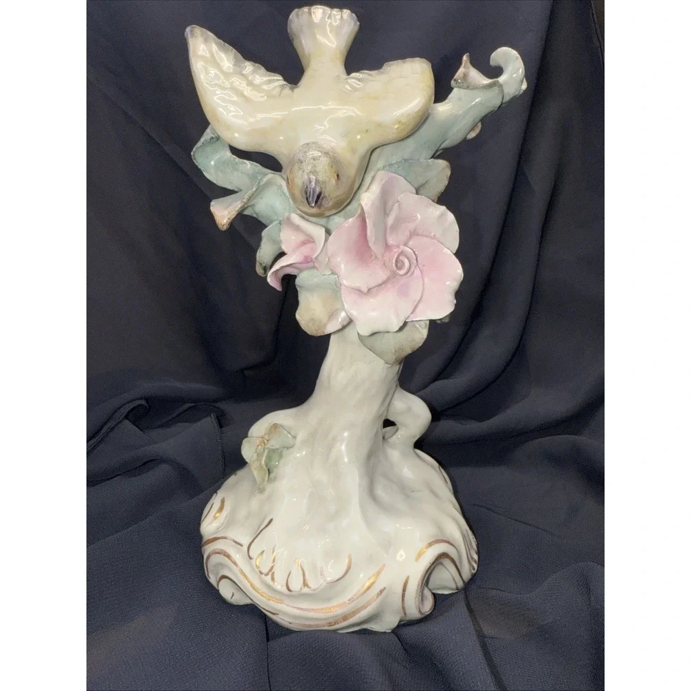 Vintage 1940s Signed Cordey 6023 Porcelain Bird Figurine 9